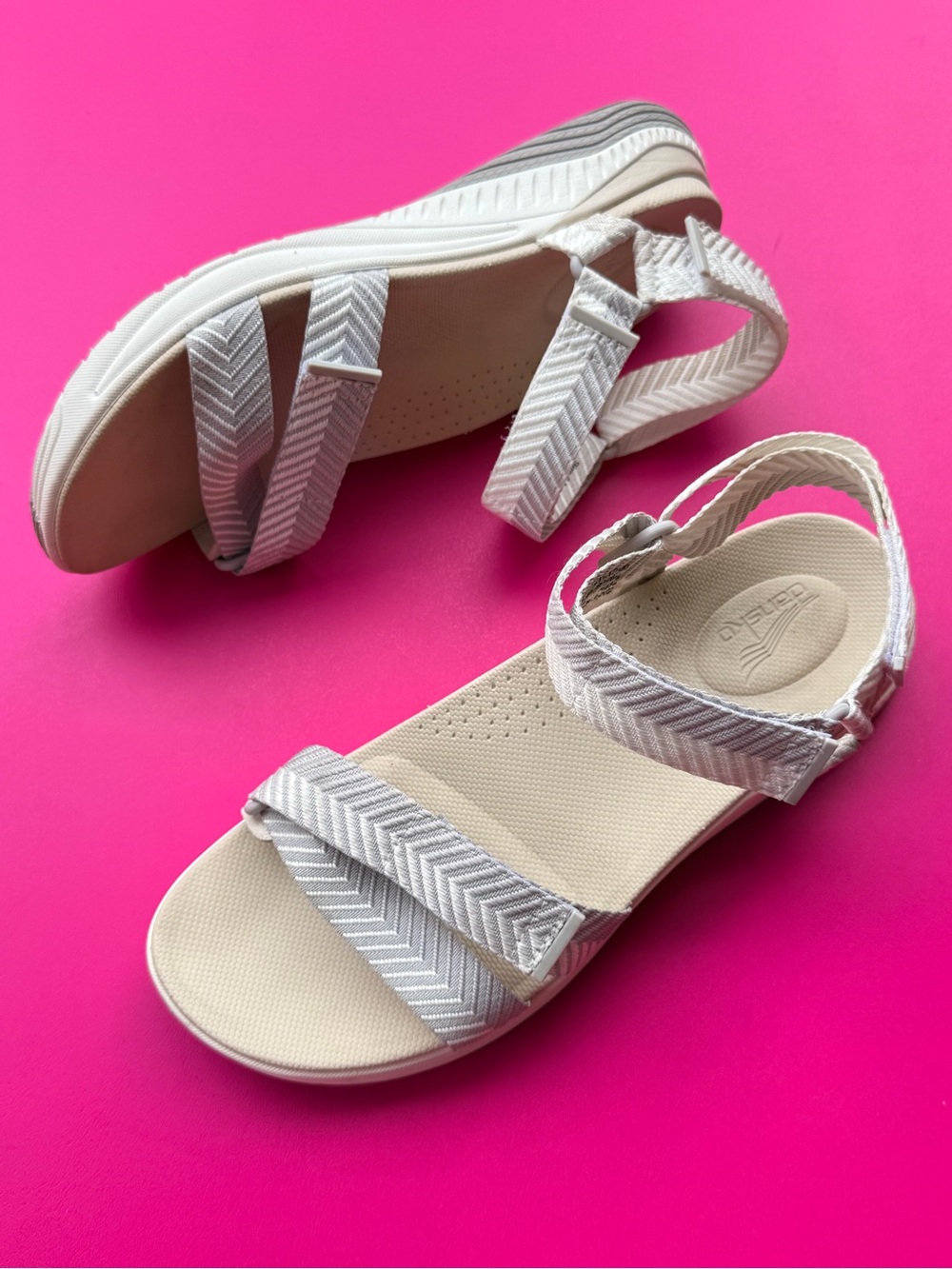 Dansko Racquel Sand Herringbone Comfort Sport Sandals Size 41 EU 10.5 US - 11 US